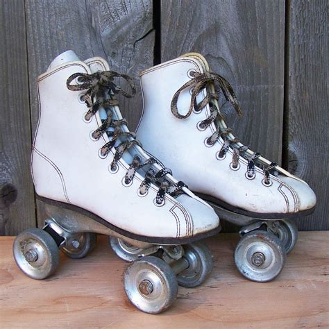 vintage roller skates metal